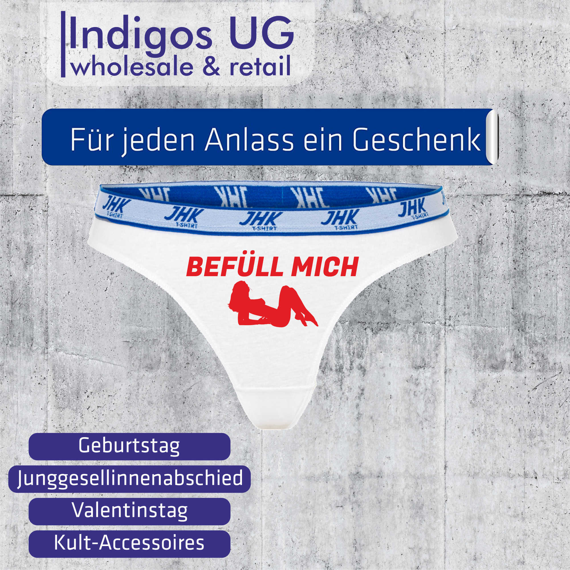 Damen Thong Slip vorn BEFÜLL MICH lustiges Motiv Spruch 66 eBay