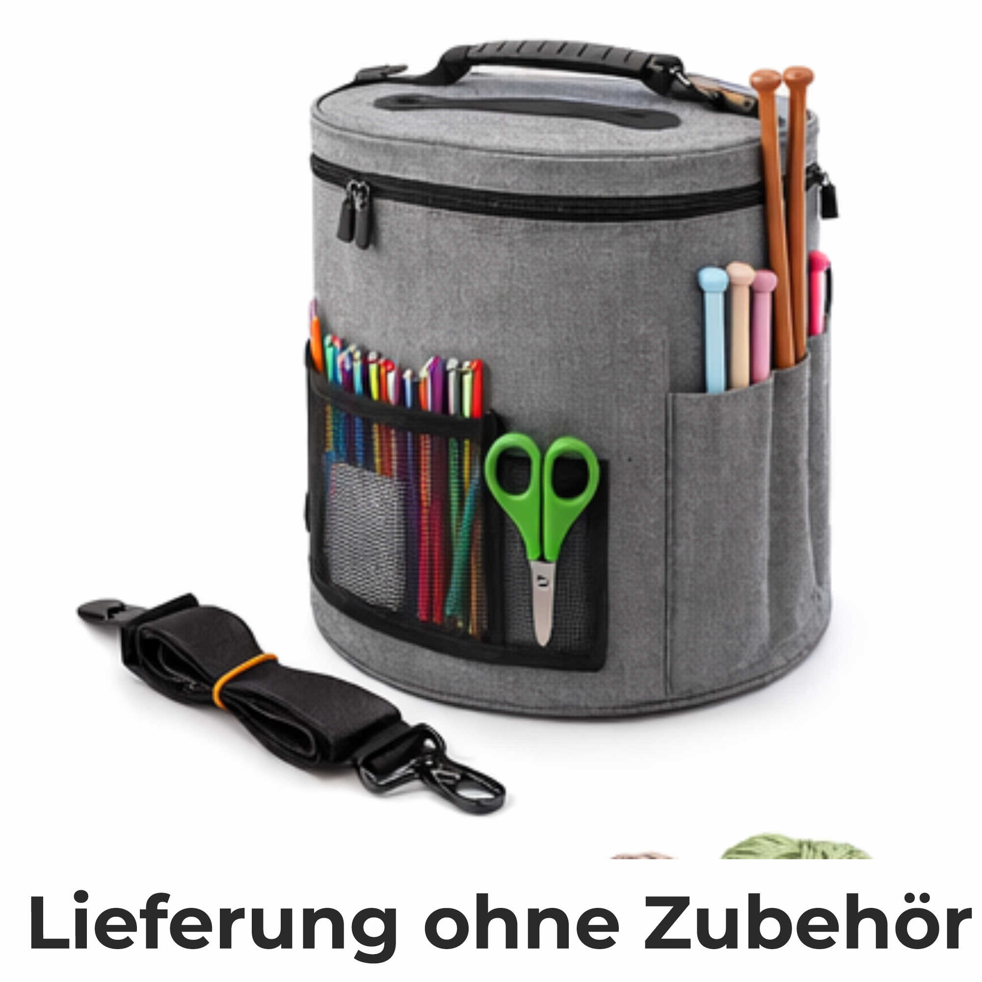 Stricktasche Garn Aufbewahrung Organizer für Stricknadeln Häkeltasche Nur Tasche